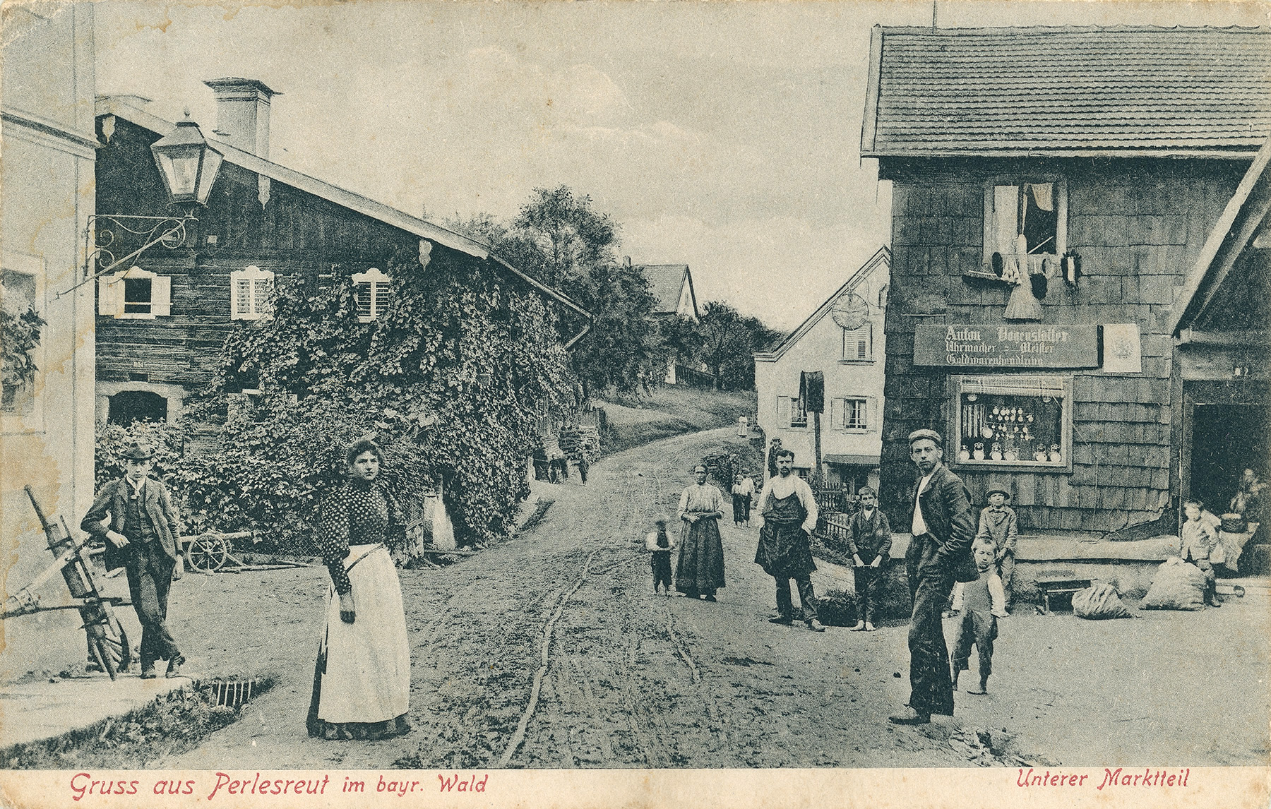 Ansichtskarte von Perlesreut, Lkr. Freyung Grafenau, um 1912